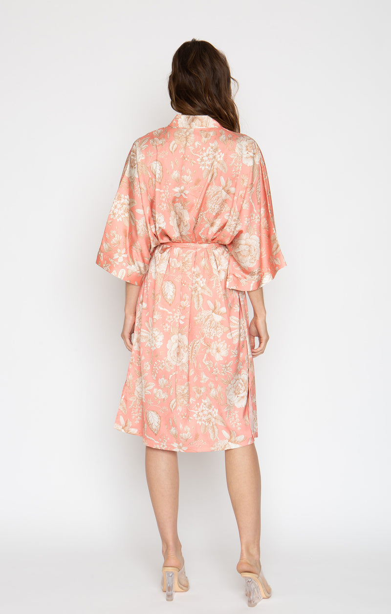 Sandy Rose Silky Kimono